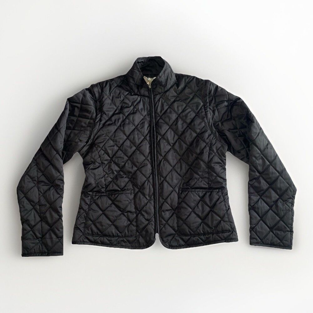 Women’s Lady Hagen Quilted Black Golf Jacket Size Extra Large
